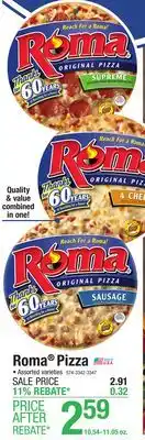 Menards Roma Original Supreme Pizza - 11.05 oz offer