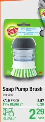 Menards Scotch-Brite Soap Pump Brush offer