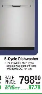 Menards Maytag 5-Cycle Fingerprint Resistant Stainless Steel Built-In Dishwasher offer