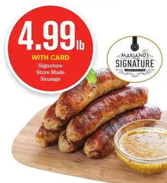 Mariano's Signature Store Made Sausage offer