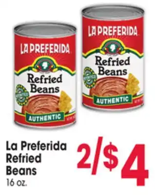 Jewel-Osco La Preferida Refried Beans offer