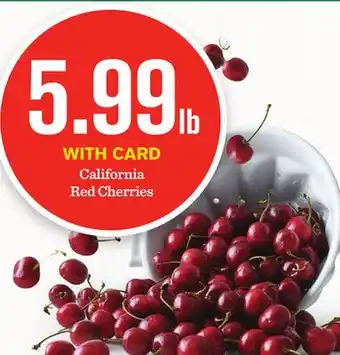 Mariano's California Red Cherries offer