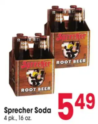 Jewel-Osco Sprecher Soda offer