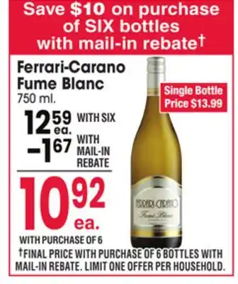 Jewel-Osco Ferrari-Carano Fume Blanc offer