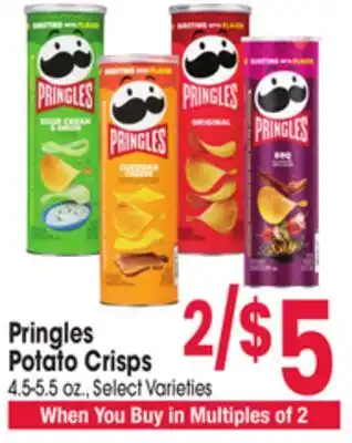 Jewel-Osco Pringles Potato Crisps offer