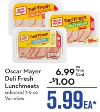 Mariano's Oscar Mayer Deli Fresh Lunchmeats offer