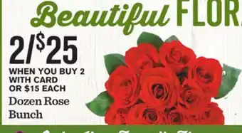 Mariano's Dozen Rose Bunch offer