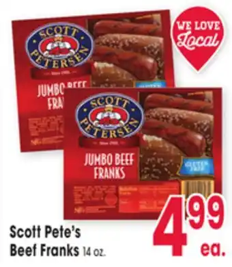 Jewel-Osco Scott Pete's Beef Franks offer