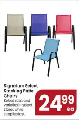 Jewel-Osco Signature Select Stacking Patio Chairs offer