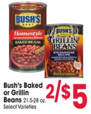 Jewel-Osco Bush's Baked or Grillin Beans offer