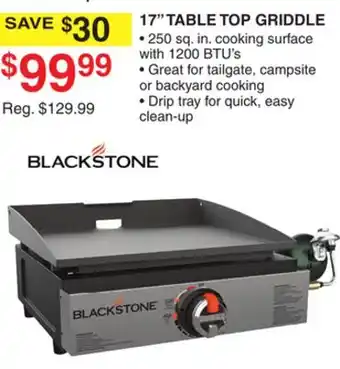 Dunham's Sports BLACK STONE 17 TABLE TOP GRIDDLE offer