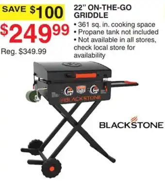 Dunham's Sports 22 ON-THE-GO GRIDDLE offer