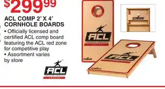 Dunham's Sports ACL COMP 2' X 4' CORNHOLE BOARDS offer