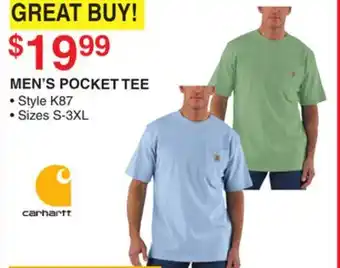 Dunham's Sports CARHARTT MEN'S POCKET TEE offer