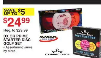 Dunham's Sports DX OR PRIME STARTER DISC GOLF SET offer