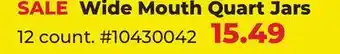 Runnings Wide Mouth Quart Jars offer