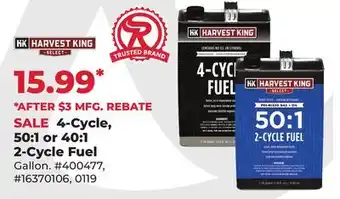 Runnings HARVEST KING 4-Cycle, 50: 1 or 40: 1 2-Cycle Fuel offer