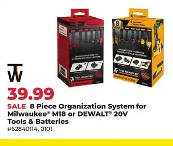 Runnings 8 Piece Organization System for Milwaukee M18 or DEWALT 20V Tools & Batteries offer