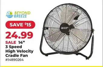 Runnings BEYOND BREEZE 14 3 Speed High Velocity Cradle Fan offer
