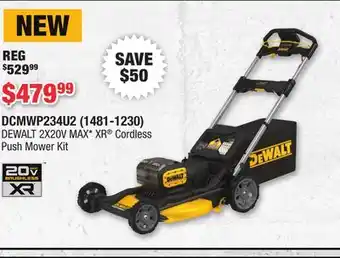 Runnings DEWALT 2X20V MAX XR Cordless Push Mower Kit offer