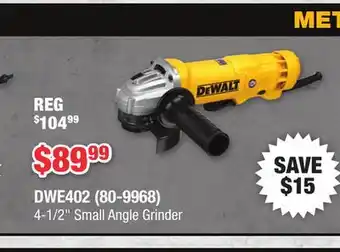 Runnings DEWALT 4-1/2 Small Angle Grinder offer