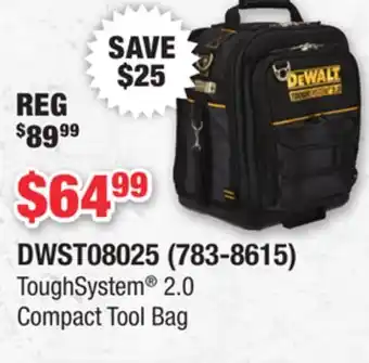 Runnings DEWALT ToughSystem 2.0 Compact Tool Bag offer