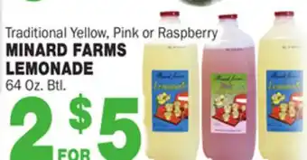 Bravo Supermarkets MINARD FARMS LEMONADE offer