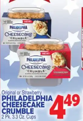 Bravo Supermarkets PHILADELPHIA CHEESECAKE CRUMBLE offer
