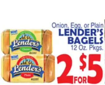 Bravo Supermarkets LENDER'S BAGELS offer