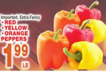 Bravo Supermarkets RED YELLOW ORANGE PEPPERS offer