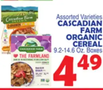 Bravo Supermarkets CASCADIAN FARM ORGANIC CEREAL offer