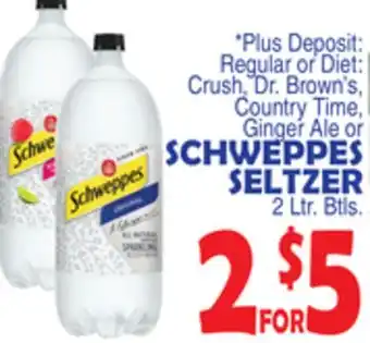 Bravo Supermarkets SCHWEPPES SELTZER offer