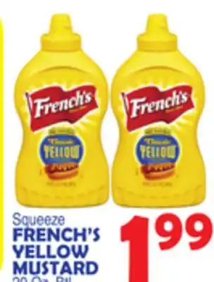 Bravo Supermarkets FRENCH'S YELLOW MUSTARD offer