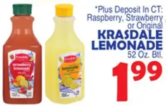 Bravo Supermarkets KRASDALE LEMONADE offer