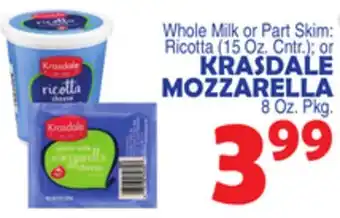 Bravo Supermarkets KRASDALE MOZZARELLA offer