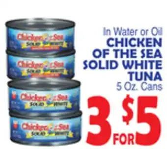 Bravo Supermarkets CHICKEN OF THE SEA SOLID WHITE TUNA offer