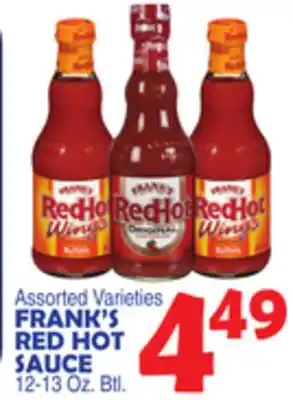 Bravo Supermarkets FRANK'S RED HOT SAUCE offer