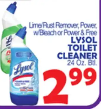 Bravo Supermarkets LYSOL TOILET CLEANER offer