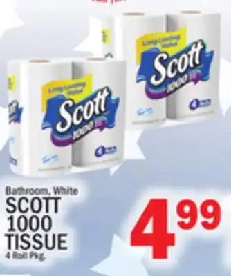 C Town SCOTT 1000 TISSUE offer