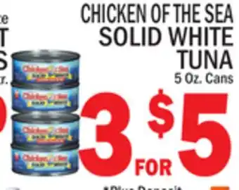 C Town CHICKEN OF THE SEA SOLID WHITE TUNA offer