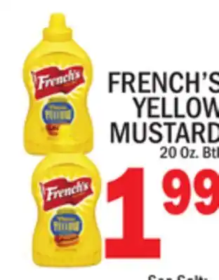 C Town FRENCH'S YELLOW MUSTARD offer