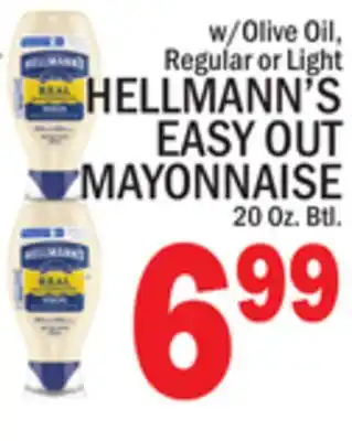 C Town HELLMANN'S EASY OUT MAYONNAISE offer