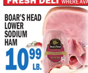 C Town BOAR'S HEAD LOWER SODIUM HAM offer