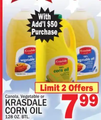 C Town KRASDALE CORN OIL offer