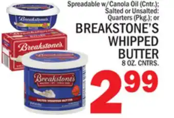 C Town BREAKSTONE'S WHIPPED BUTTER offer