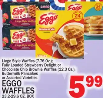C Town EGGO WAFFLES 23.2-29.6 OZ. BOX offer