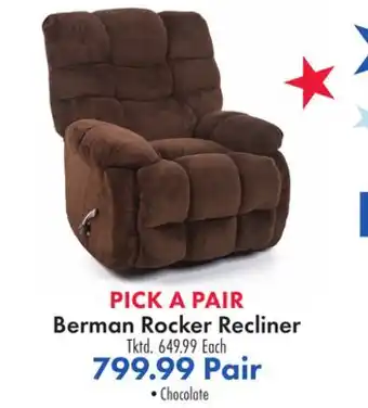 Boscov's Berman Rocker Recliner offer