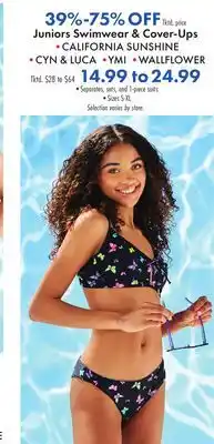 Boscov's Juniors Swimwear & Cover-Ups offer