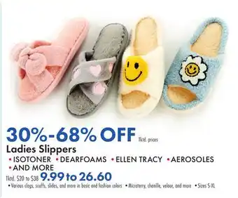 Boscov's Ladies Slippers offer