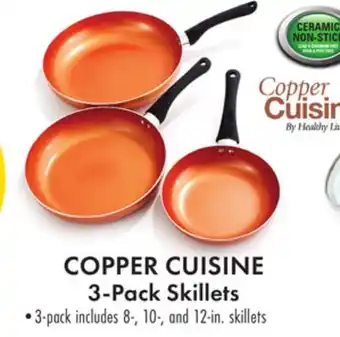 Boscov's COPPER CUISINE 3-Pack Skillets offer